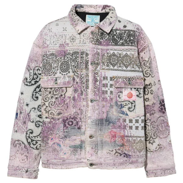 Proleta Re Art Uroboros Jacket Off Purple front side
