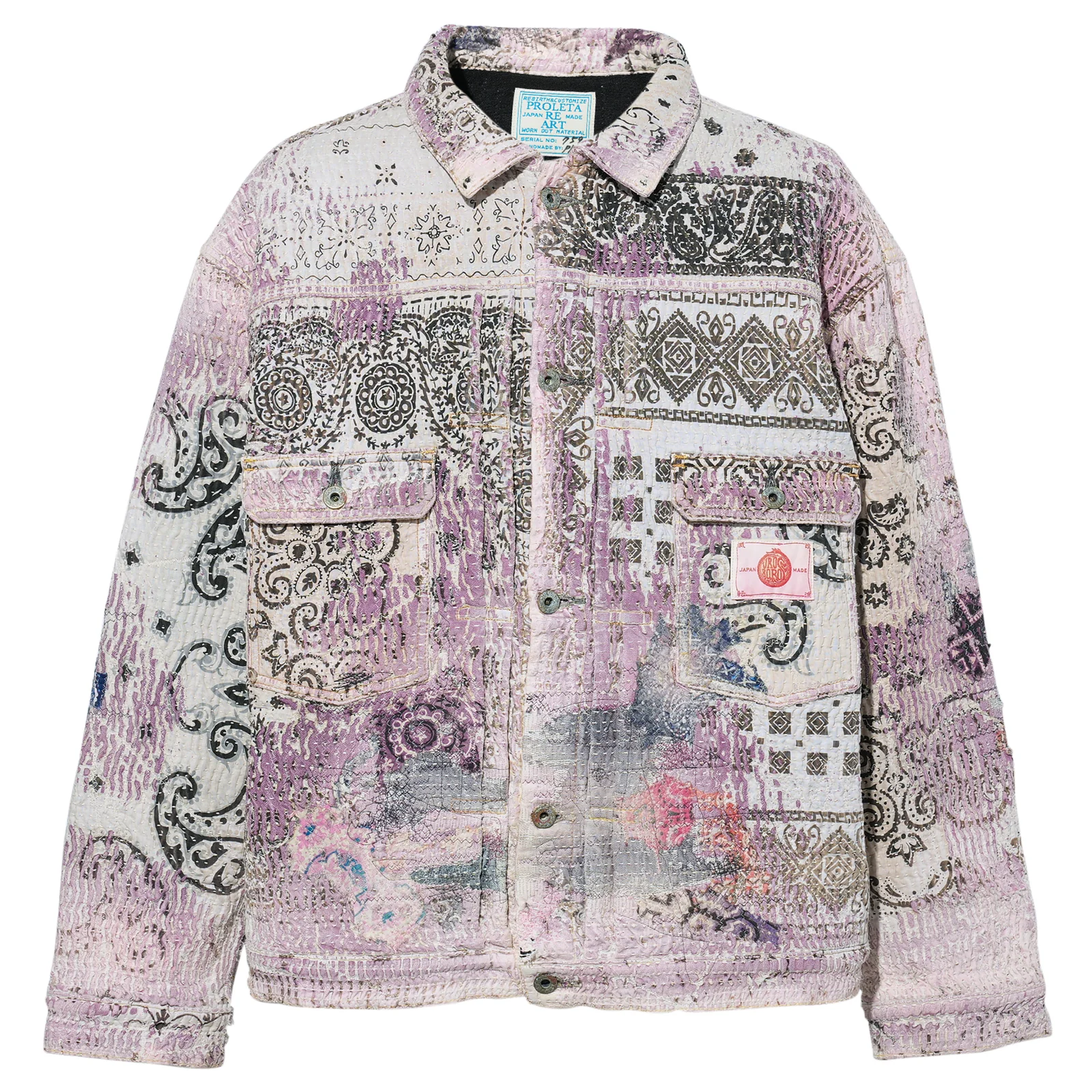 Proleta Re Art Uroboros Jacket Off Purple Proleta Re Art Uroboros Jacket Off Purple front side