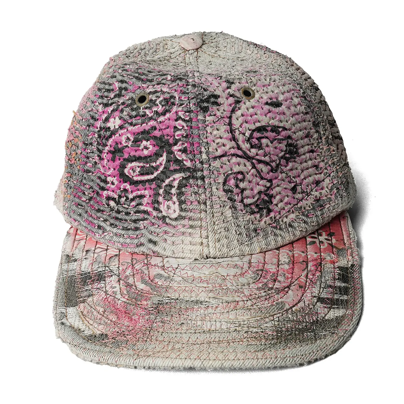 Proleta Re Art Meme Trucker Cap Pink Proleta Re Art Meme pink trucker cap front view