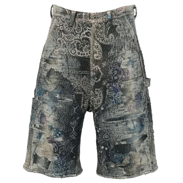 Proleta Re Art Uroboros Double Knee Painter Shorts front view