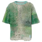 Proleta Re Art Uroboros green T-shirt front view