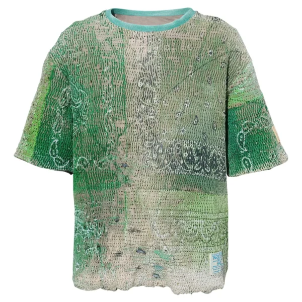 Proleta Re Art Uroboros green T-shirt front view