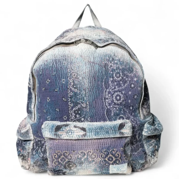 Proleta Re Art Uroboros huge navy backpack front view
