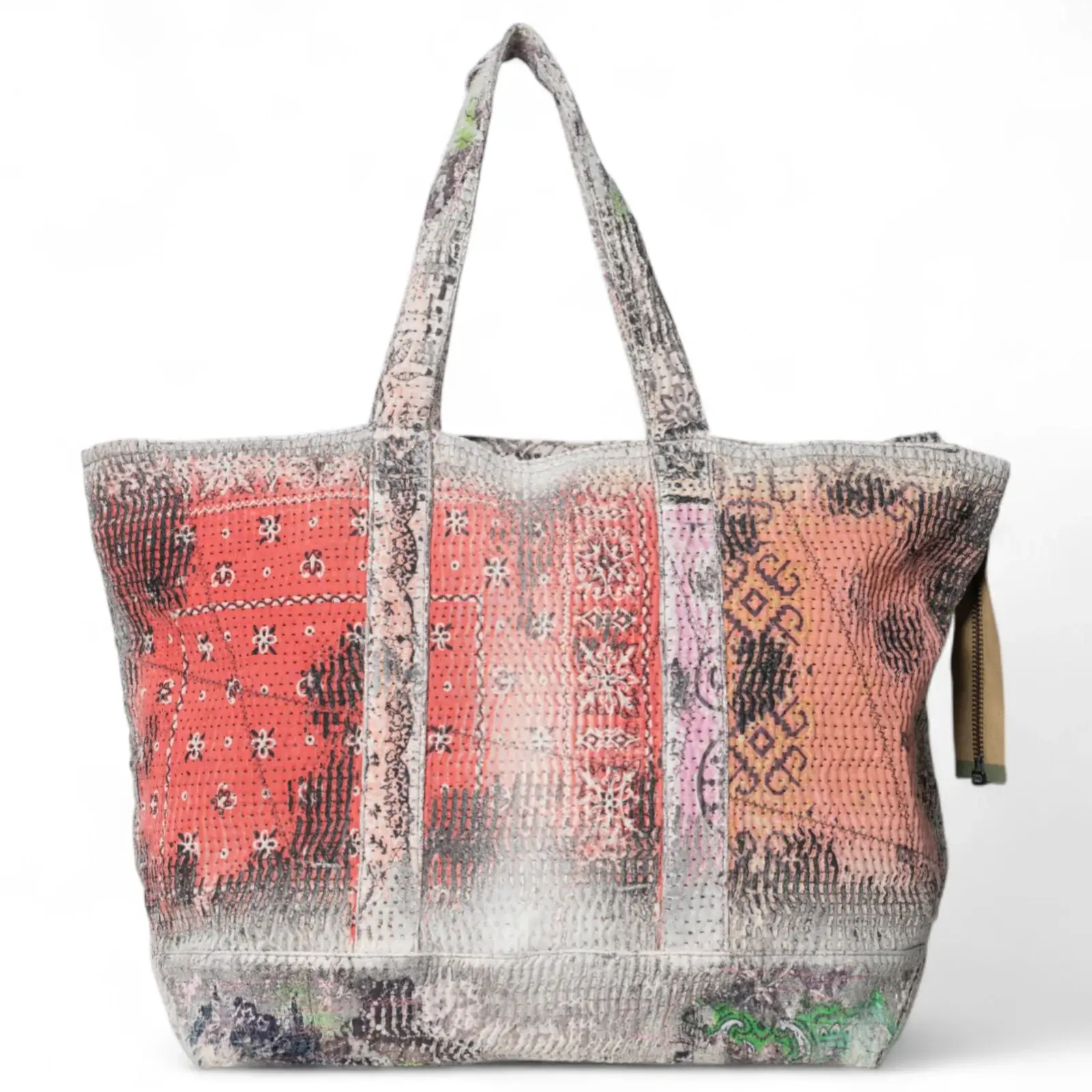 Proleta Re Art Uroboros Large Zip Tote Bag Back Proleta Re Art Uroboros large zip tote bag front view