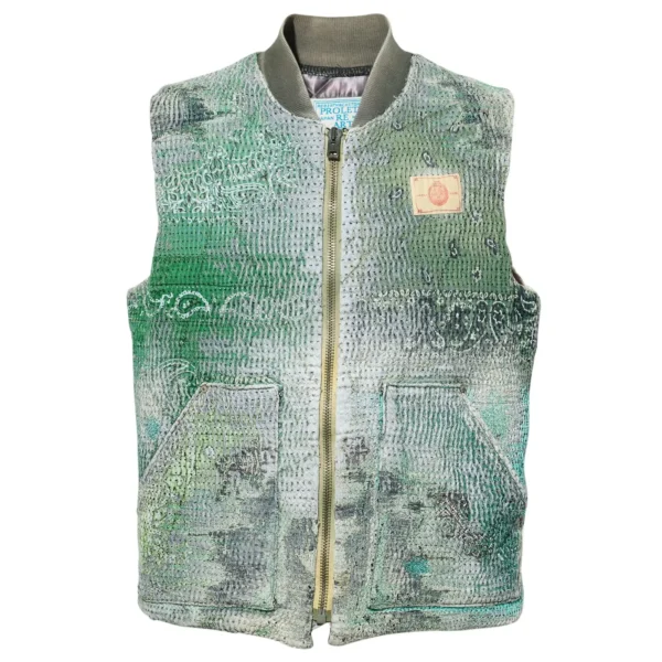 Proleta Re Art Uroboros padded classic vest front view