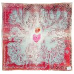Proleta Re Art Uroboros Meme Love Flames Blanket front view